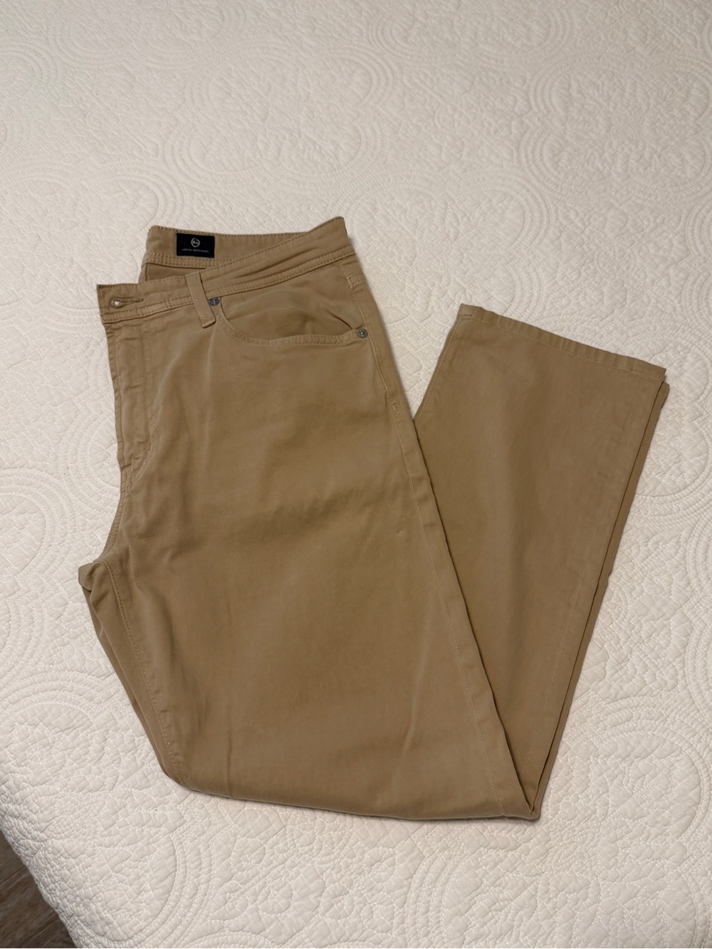 Ag Adriano Goldschmied Slim Straight Jeans - Light Brown